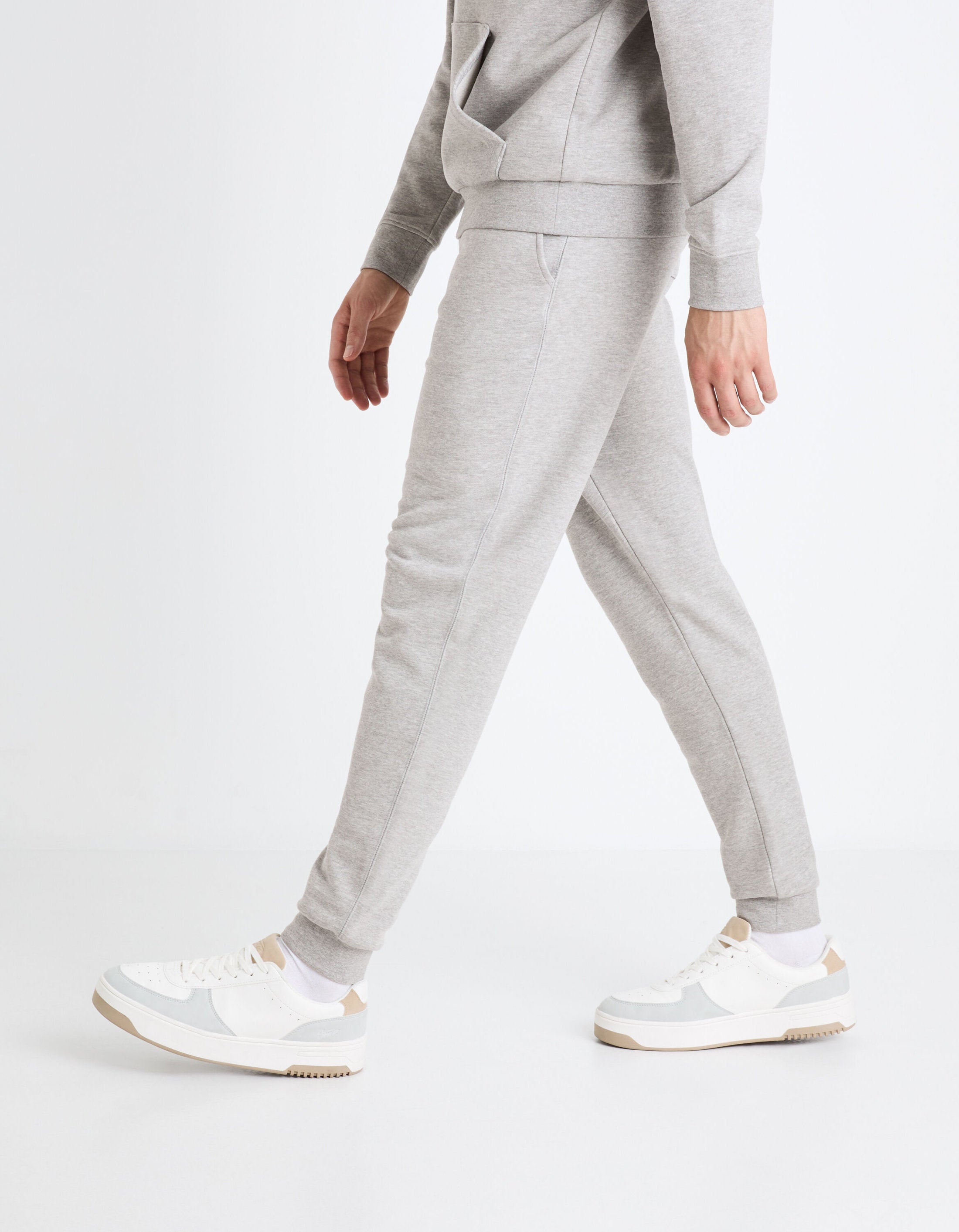 100% Cotton Jogging Pants_FOJOGGIE_HEATHER GREY_05