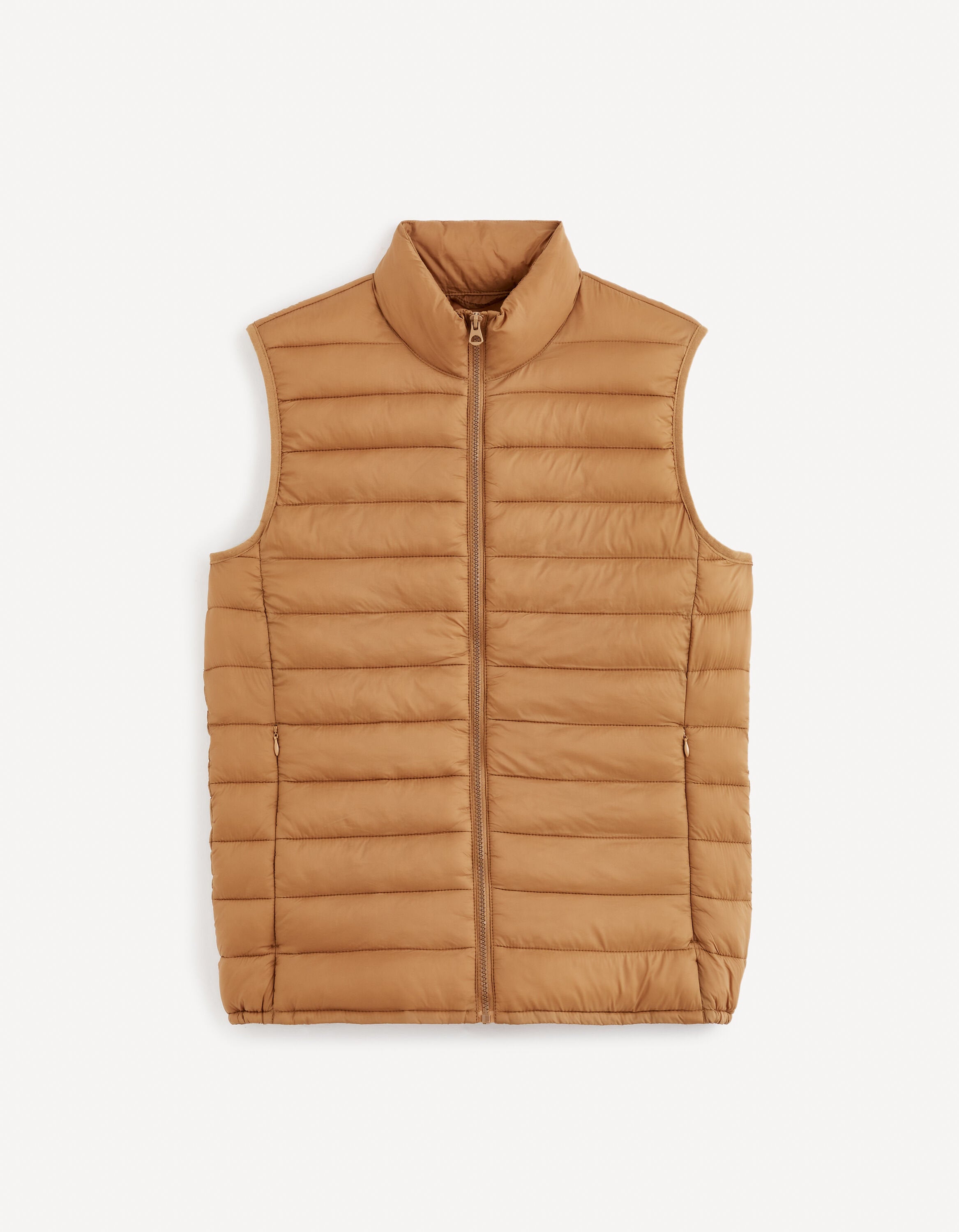 Light Sleeveless Down Jacket_FULOCK_CAMEL_01