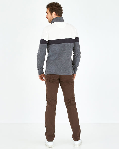 Brown Pantalon Chino Sans Pli Eden Park