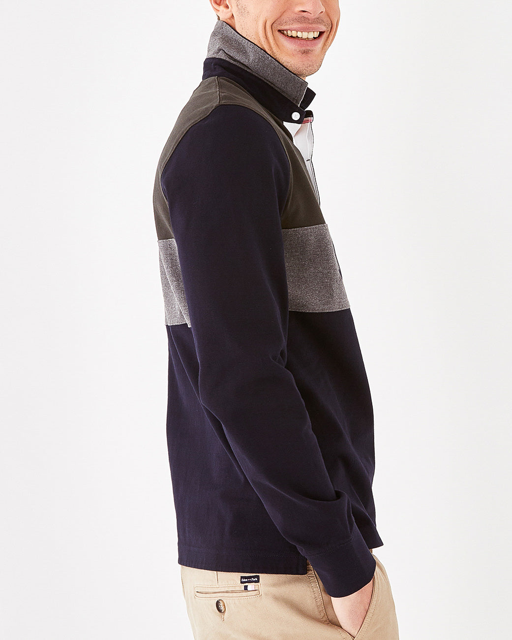 Dark Blue Maillot Manches Longues Eden Park