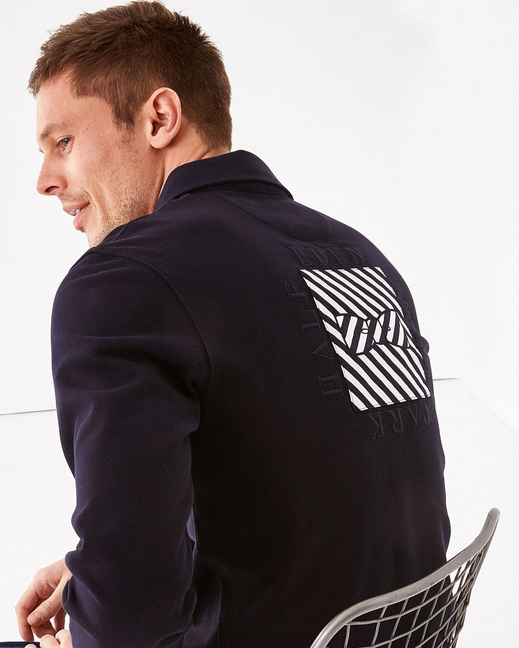 Dark Blue Maillot Manches Longues Eden Park