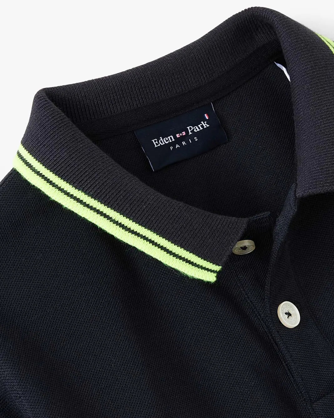 Dark Blue Polo Manches Longues - BEVAVA