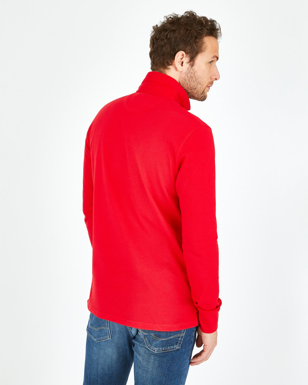 Red Polo Manches Longues Eden Park