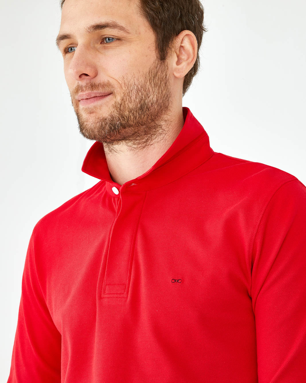 Red Polo Manches Longues Eden Park
