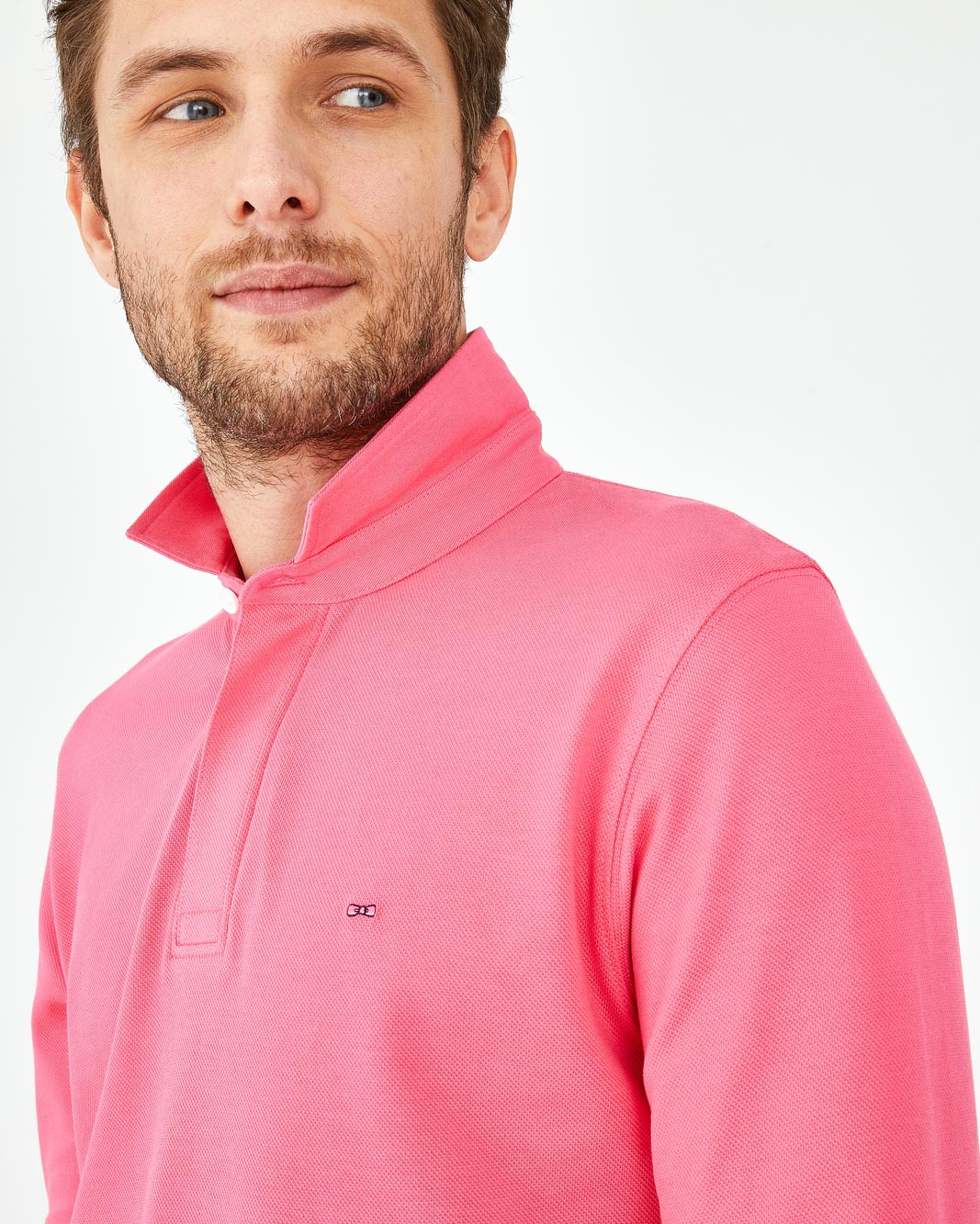 Pink Polo Manches Longues Eden Park