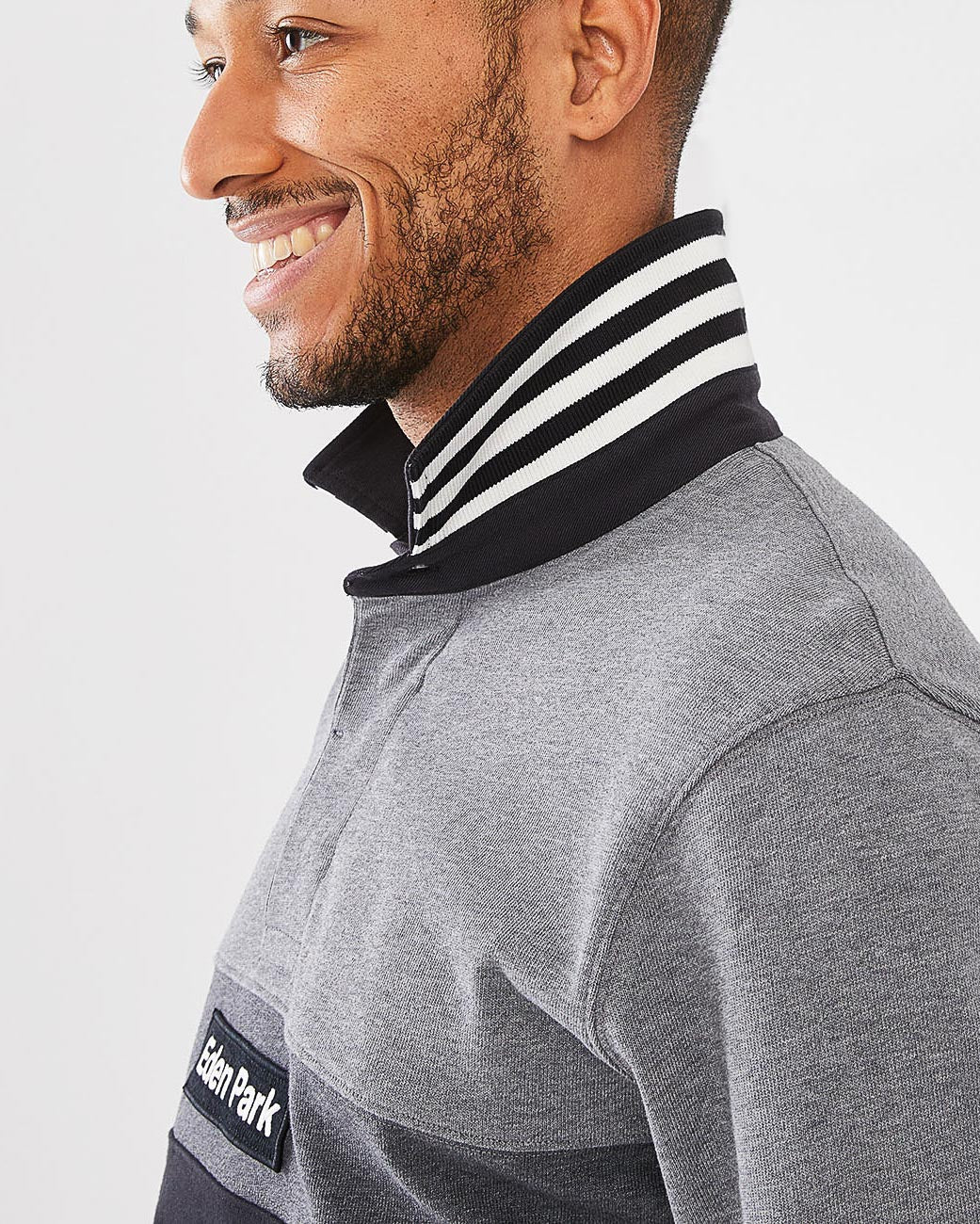 Light Grey Polo Manches Longues Eden Park