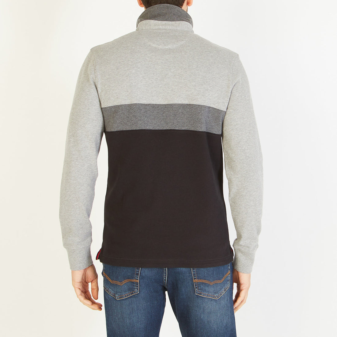 Colour-Block Long-Sleeved Rugby Shirt Eden Park