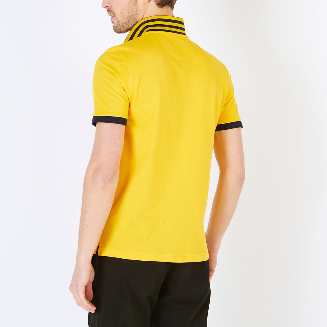 Pima Cotton Yellow Pique Polo Shirt Eden Park