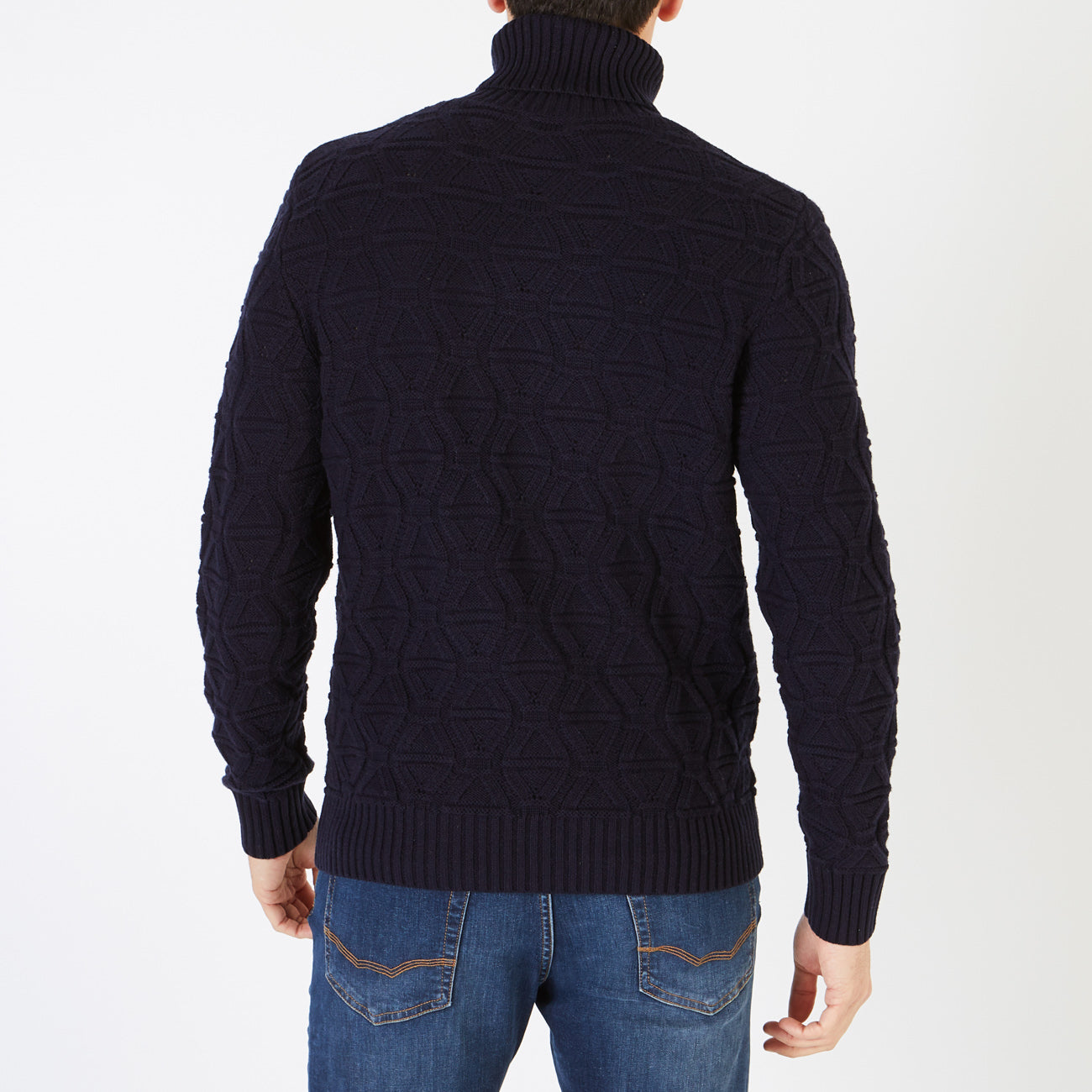 Navy Turtleneck Sweater Eden Park