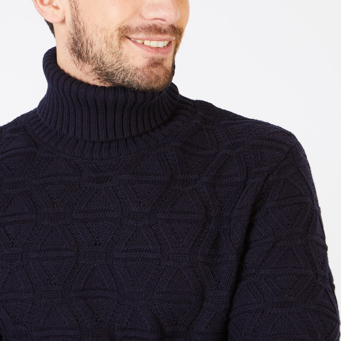 Navy Turtleneck Sweater Eden Park