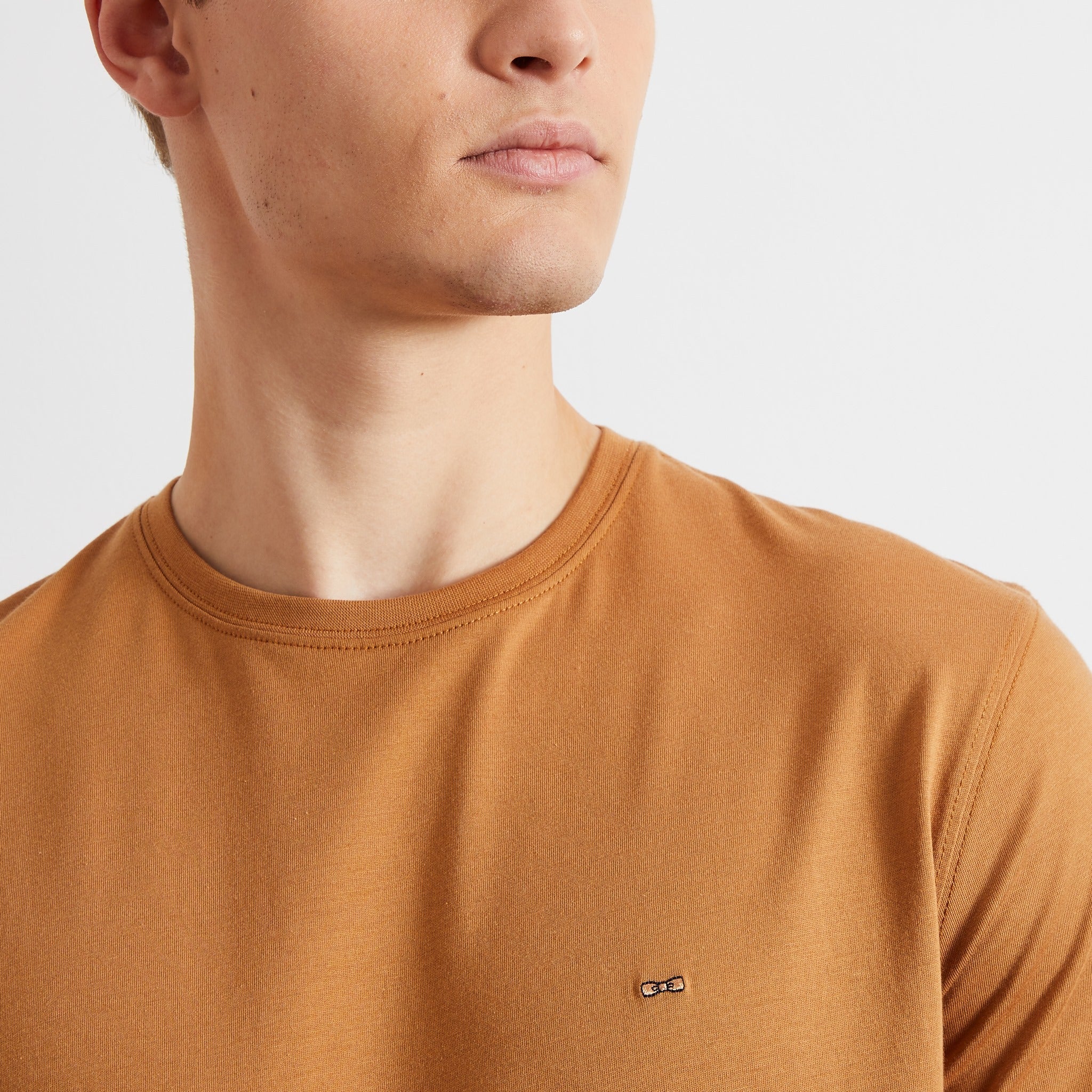 Basic Brown Short-Sleeved T-Shirt Eden Park