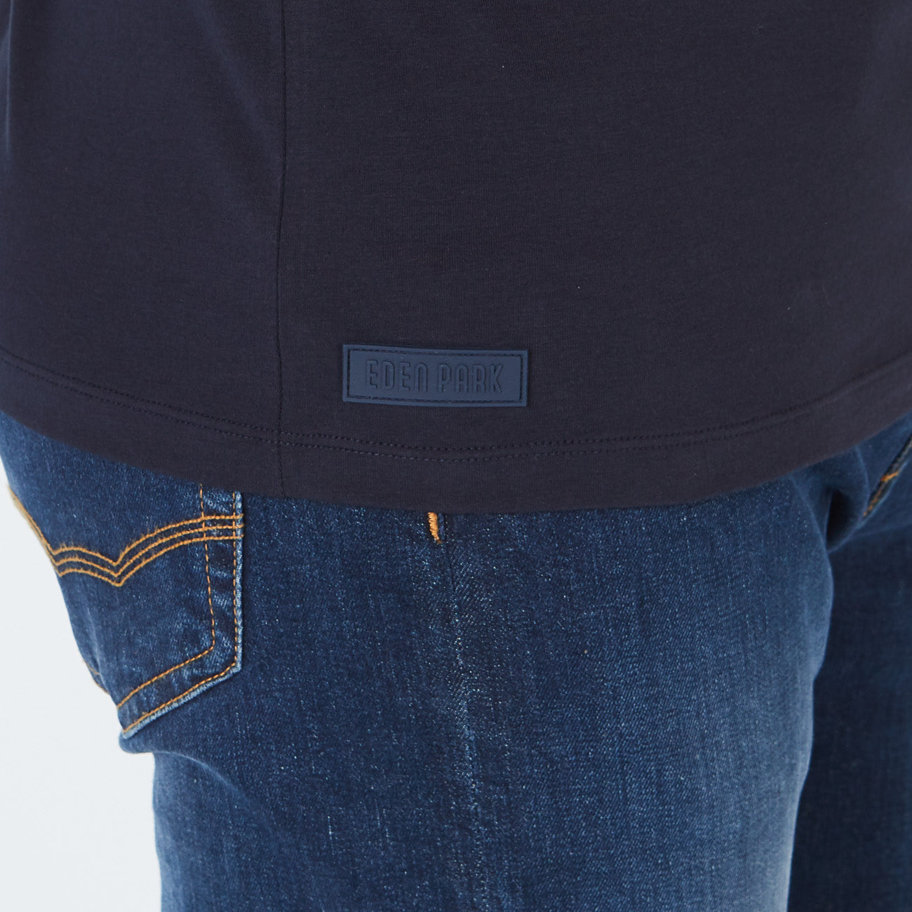 Navy Blue Short-Sleeved T-Shirt Eden Park