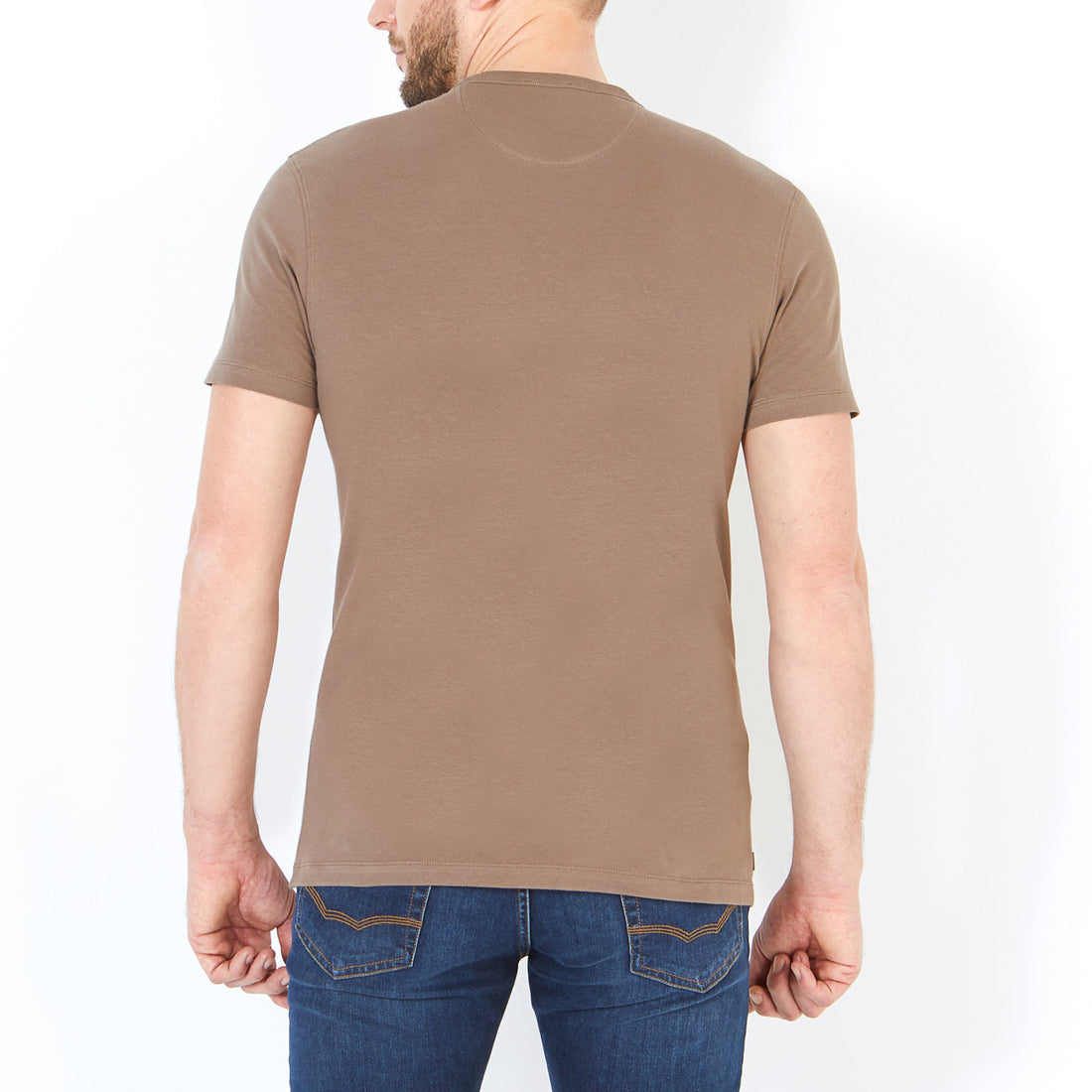 Beige Short-Sleeved T-Shirt Eden Park