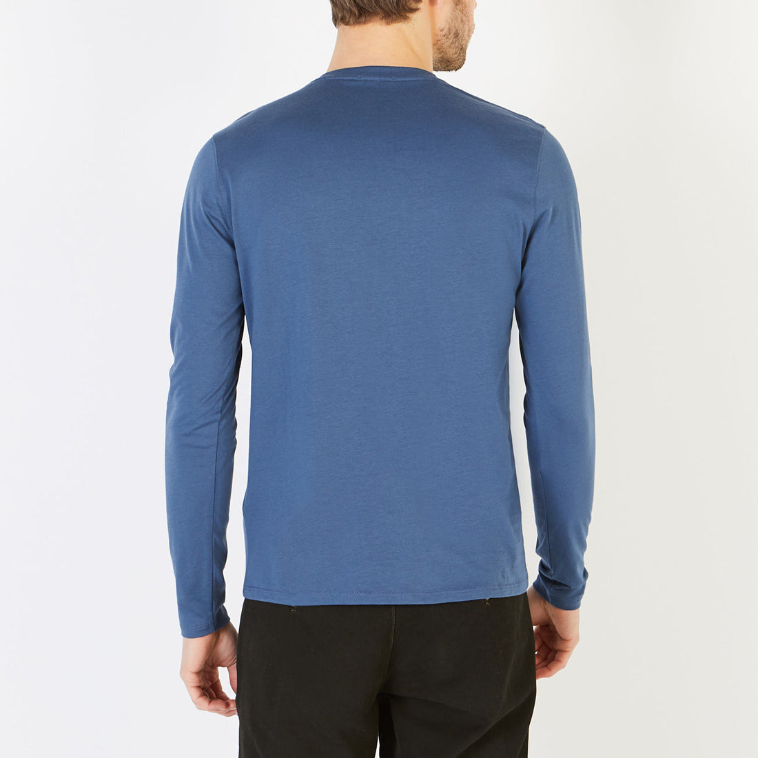 Plain Blue Long-Sleeved T-Shirt Eden Park