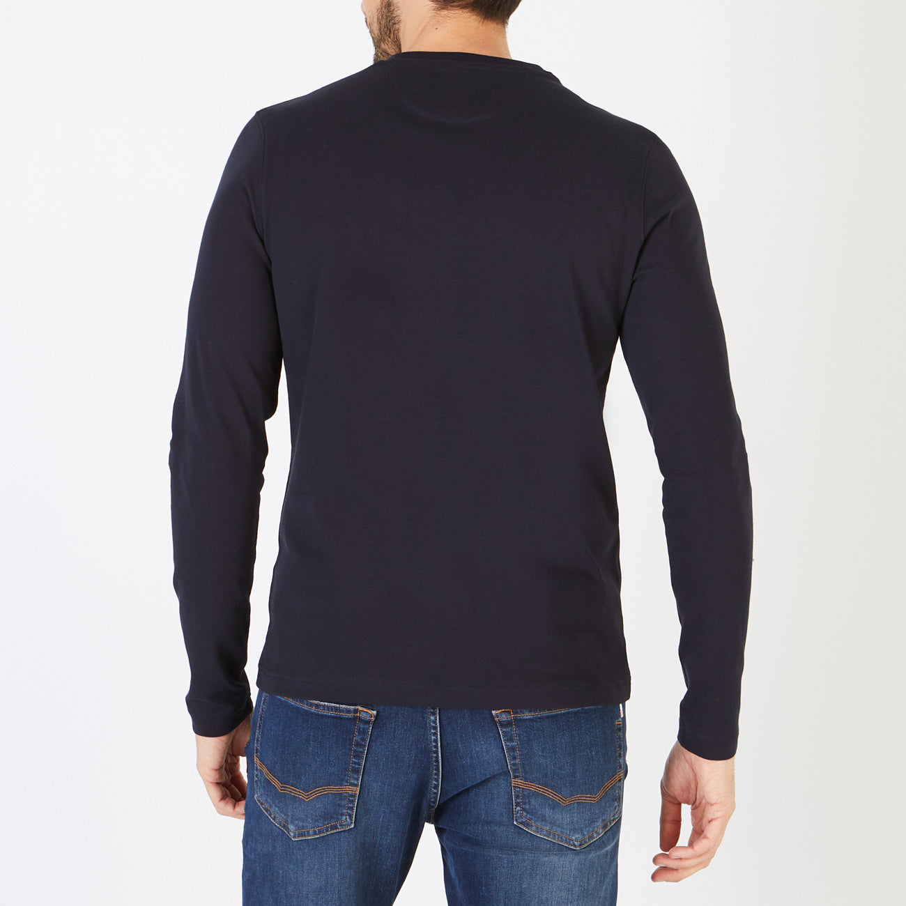 Plain Long-Sleeved T-Shirt With Screen Print Eden Park