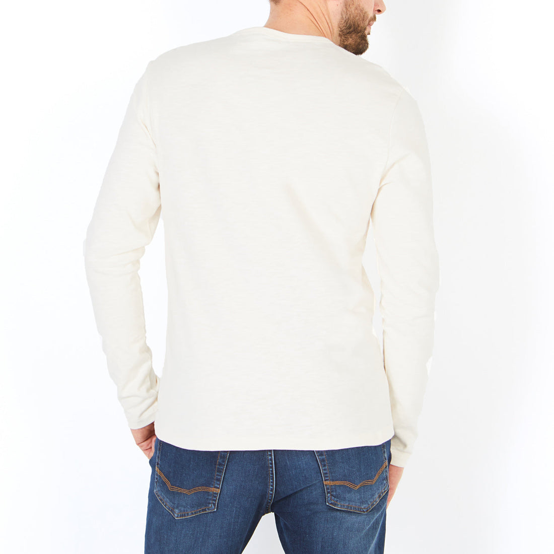 Basic White Long-Sleeved T-Shirt Eden Park