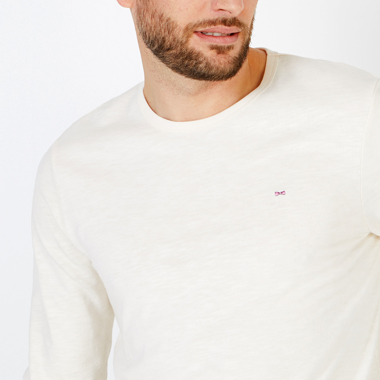 Basic White Long-Sleeved T-Shirt Eden Park
