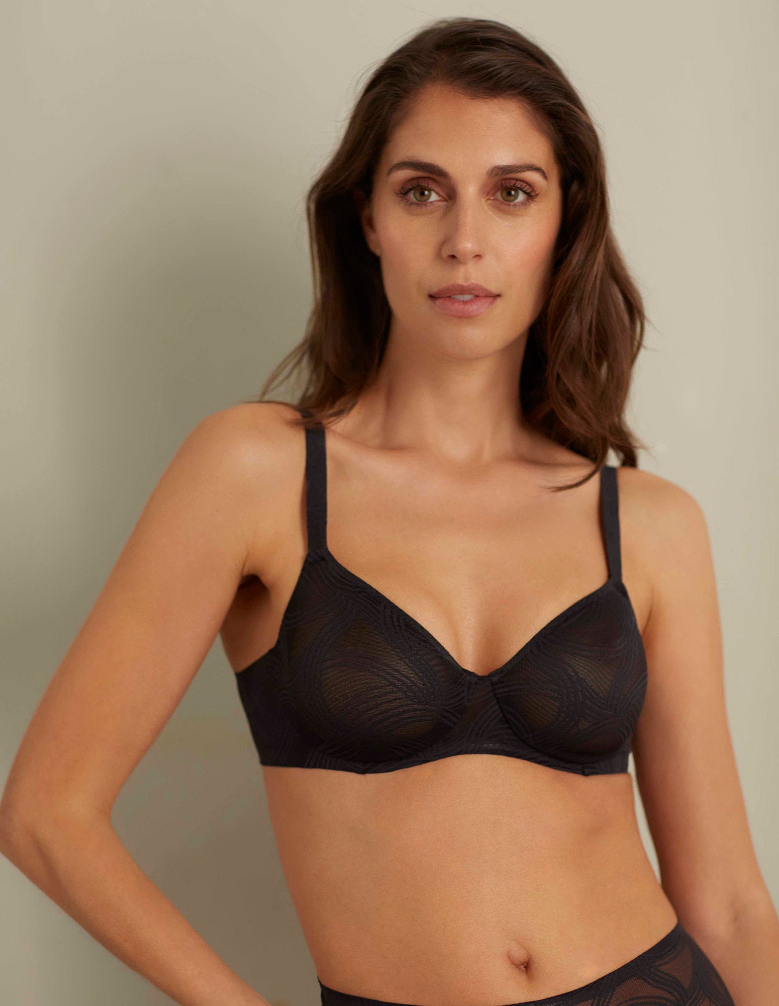Waves Lace Balcony Bra_IBAD163004_072_02