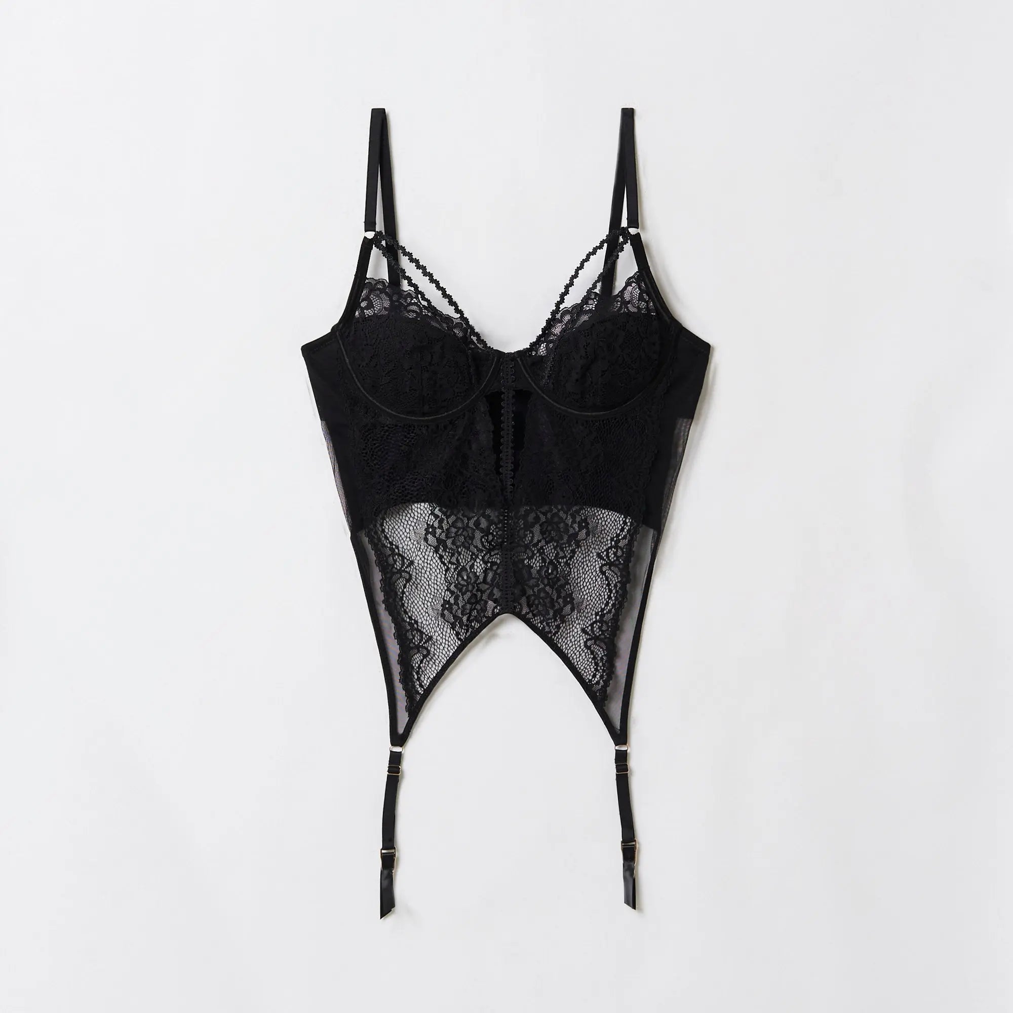 Black Padded Corset - BEVAVA