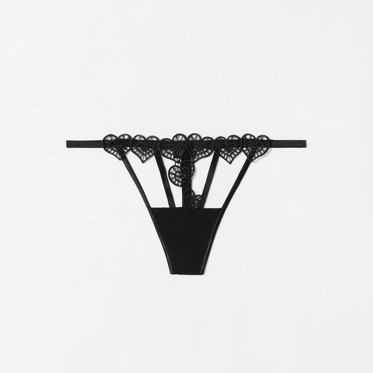 Black Low Waist G-String - BEVAVA
