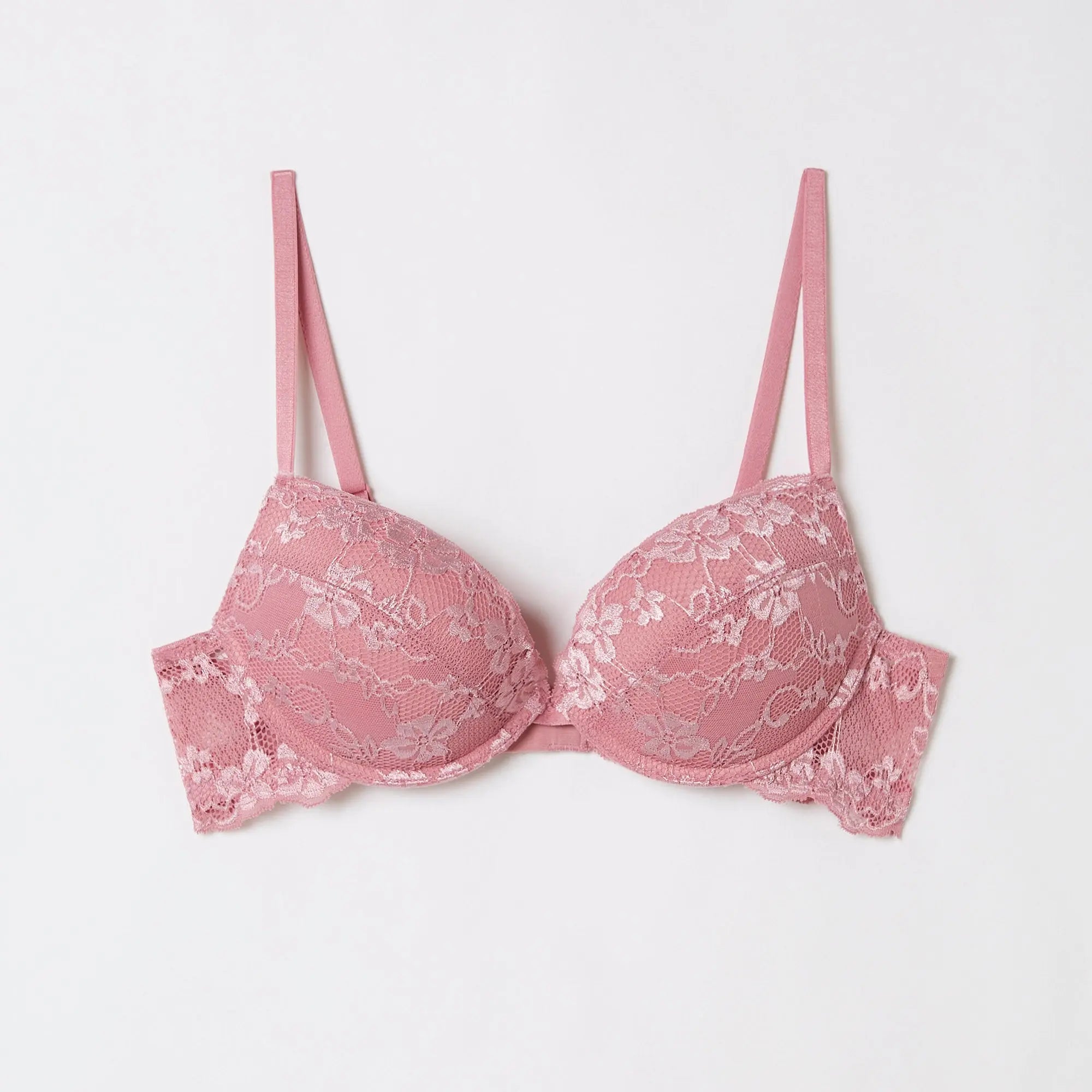 Antique Rose Push Up Bra - BEVAVA