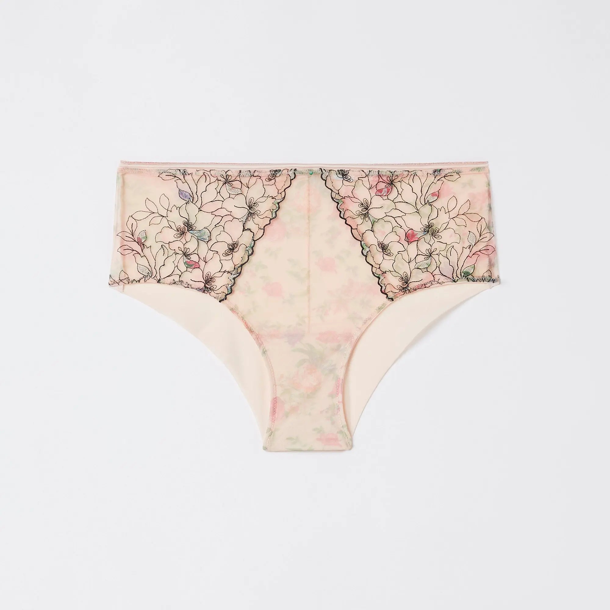 Printed High-Waist Bottom - BEVAVA