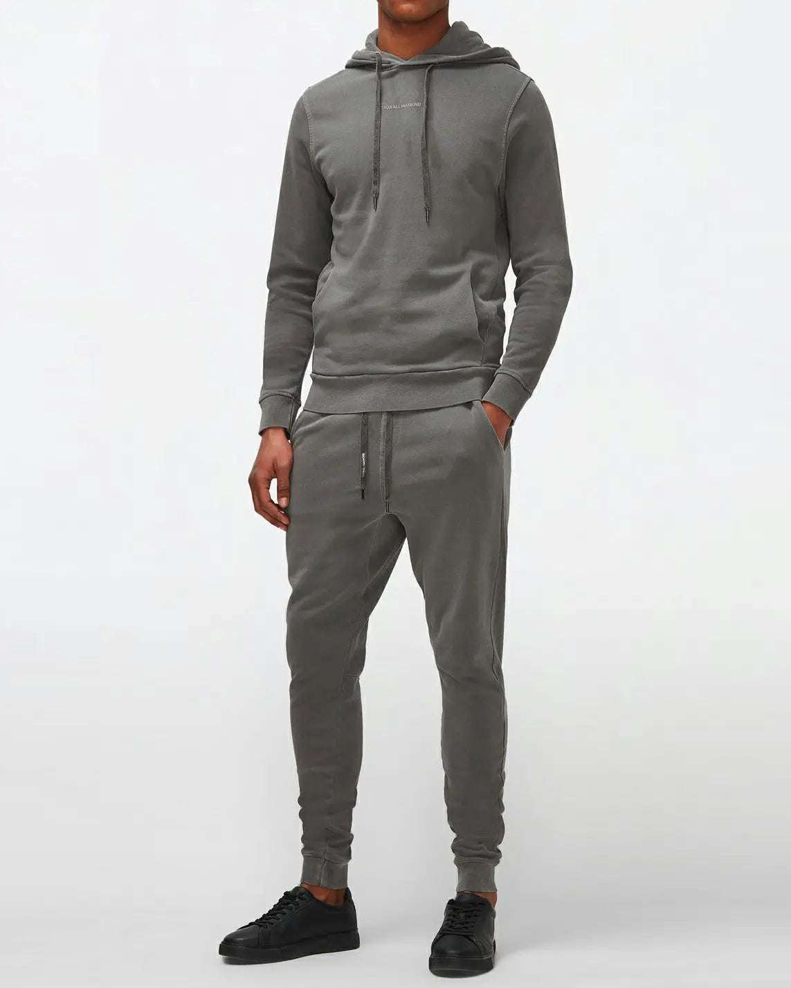 Sweatpants Mineral Dye Charcoal Grey - BEVAVA