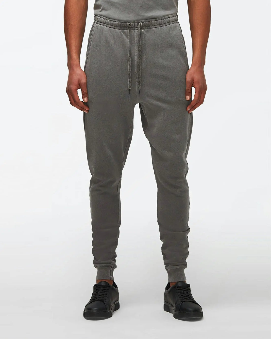 Sweatpants Mineral Dye Charcoal Grey - BEVAVA