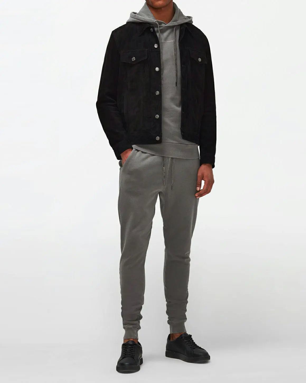 Sweatpants Mineral Dye Charcoal Grey - BEVAVA