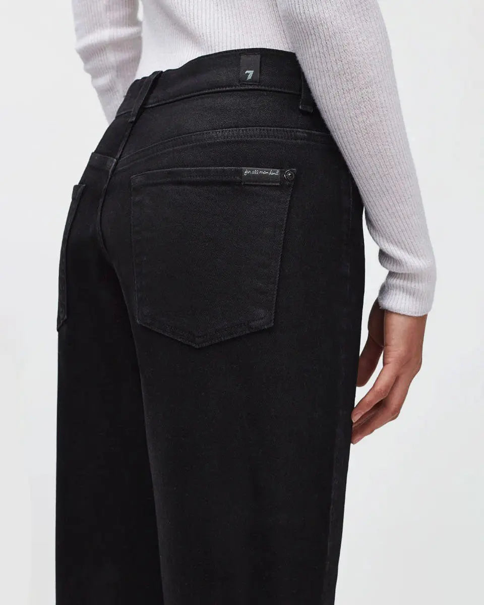 Black The Modern Straight Outerspace With Raw Hem - BEVAVA