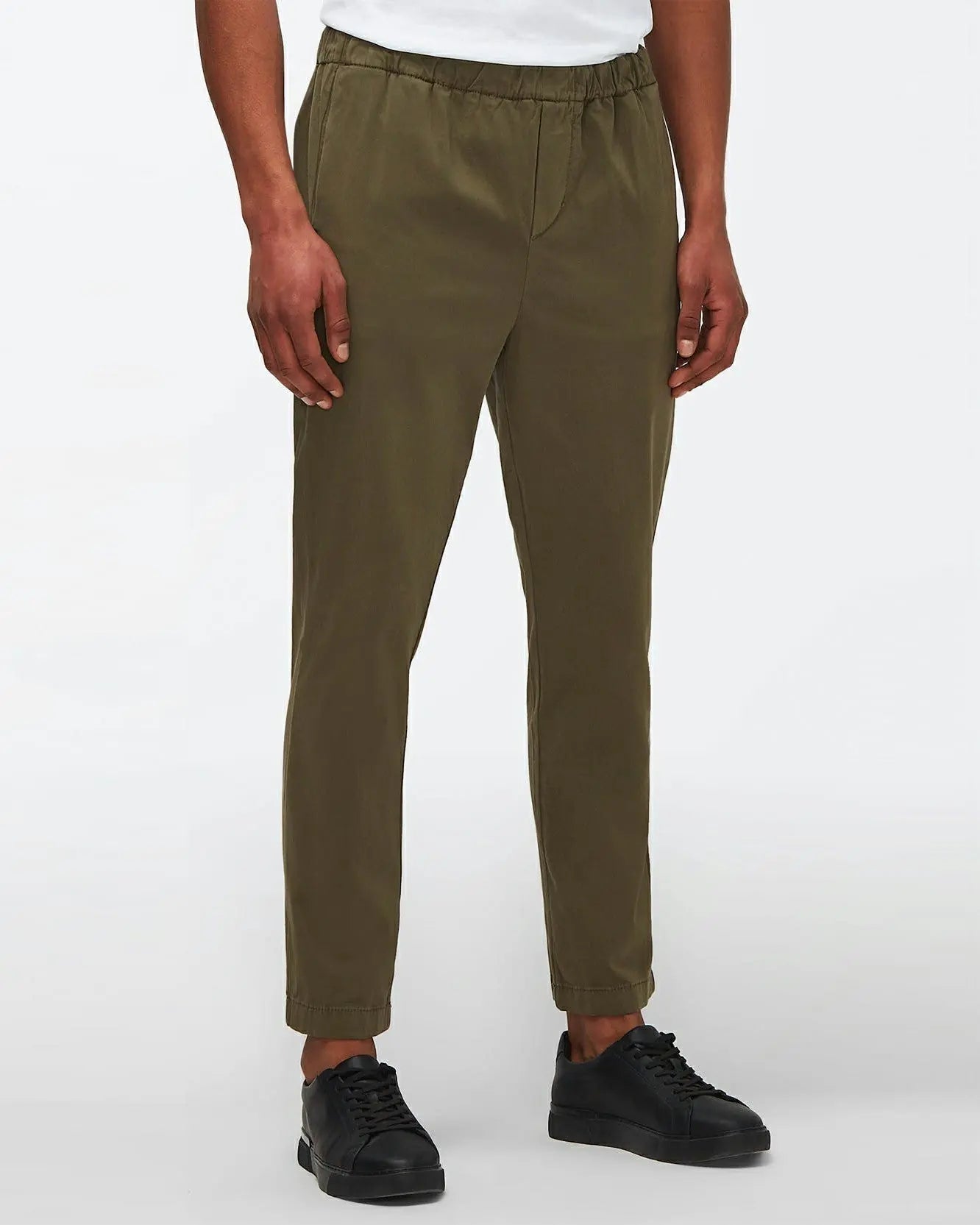 Jogger Chino Luxe Performance Sateen Olive - BEVAVA
