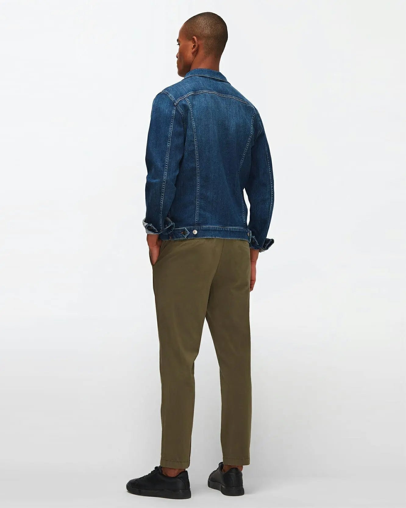 Jogger Chino Luxe Performance Sateen Olive - BEVAVA