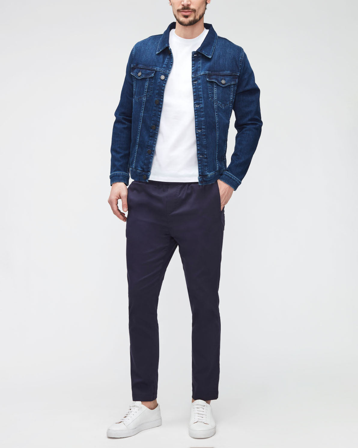 Dark Blue Jogger Chino Tech Series Navy 7 For All Mankind