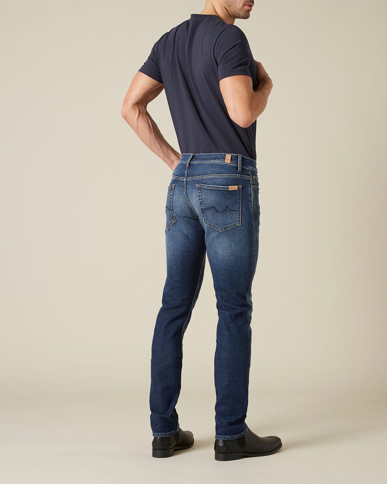 Middle Blue RONNIE LUXE VINTAGE DEFENCE BLUE 7 For All Mankind