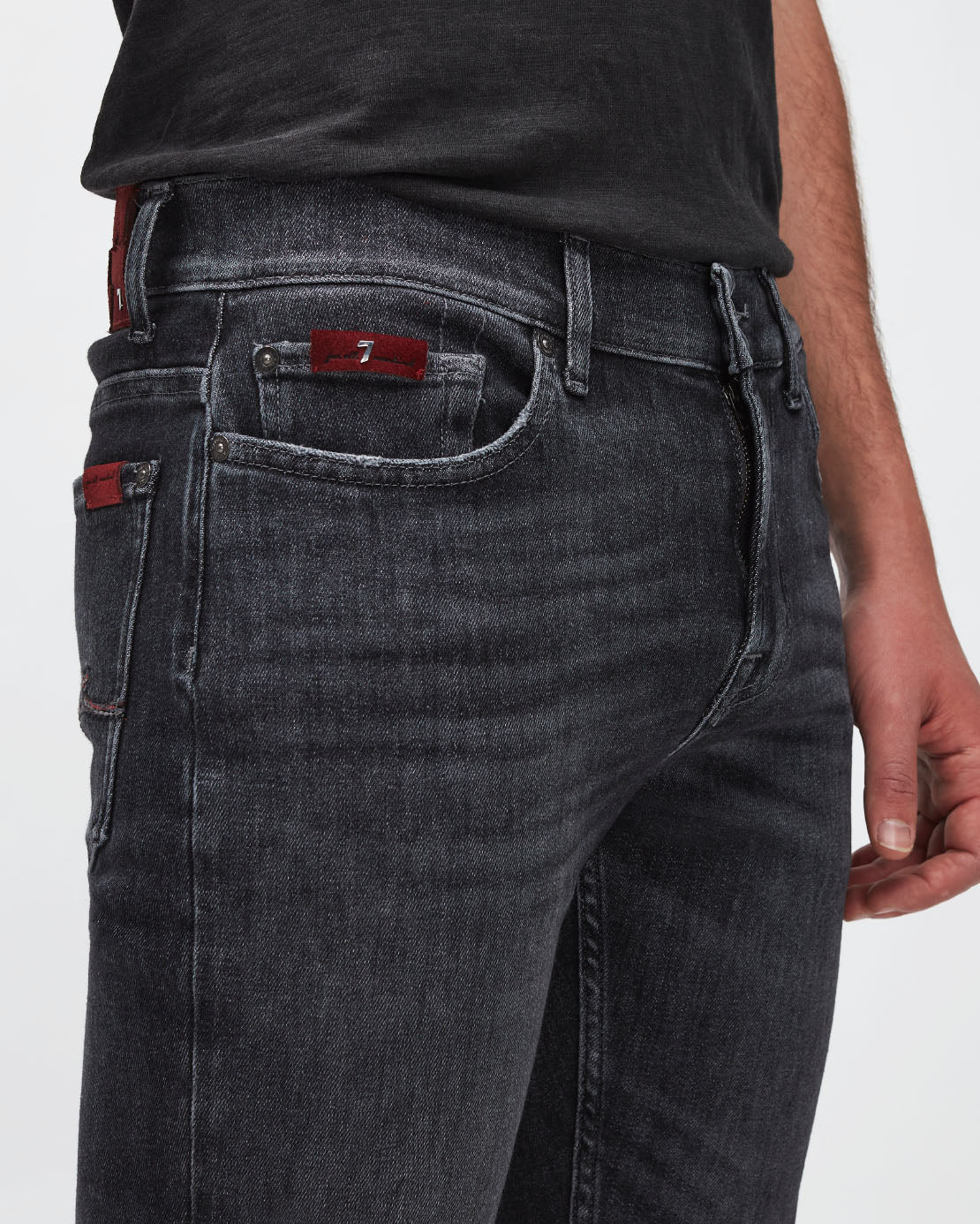 Dark Grey Ronnie Special Edition Stretch Tek Worldwide 7 For All Mankind