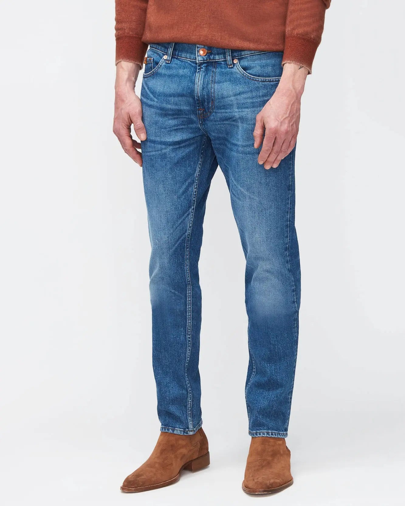 Middle Blue Ronnie Sp Edition American Vintage Strolling Blue - BEVAVA