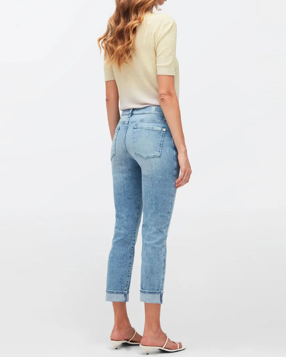 Light Blue Relaxed Skinny Slim Illusion Blissful - BEVAVA