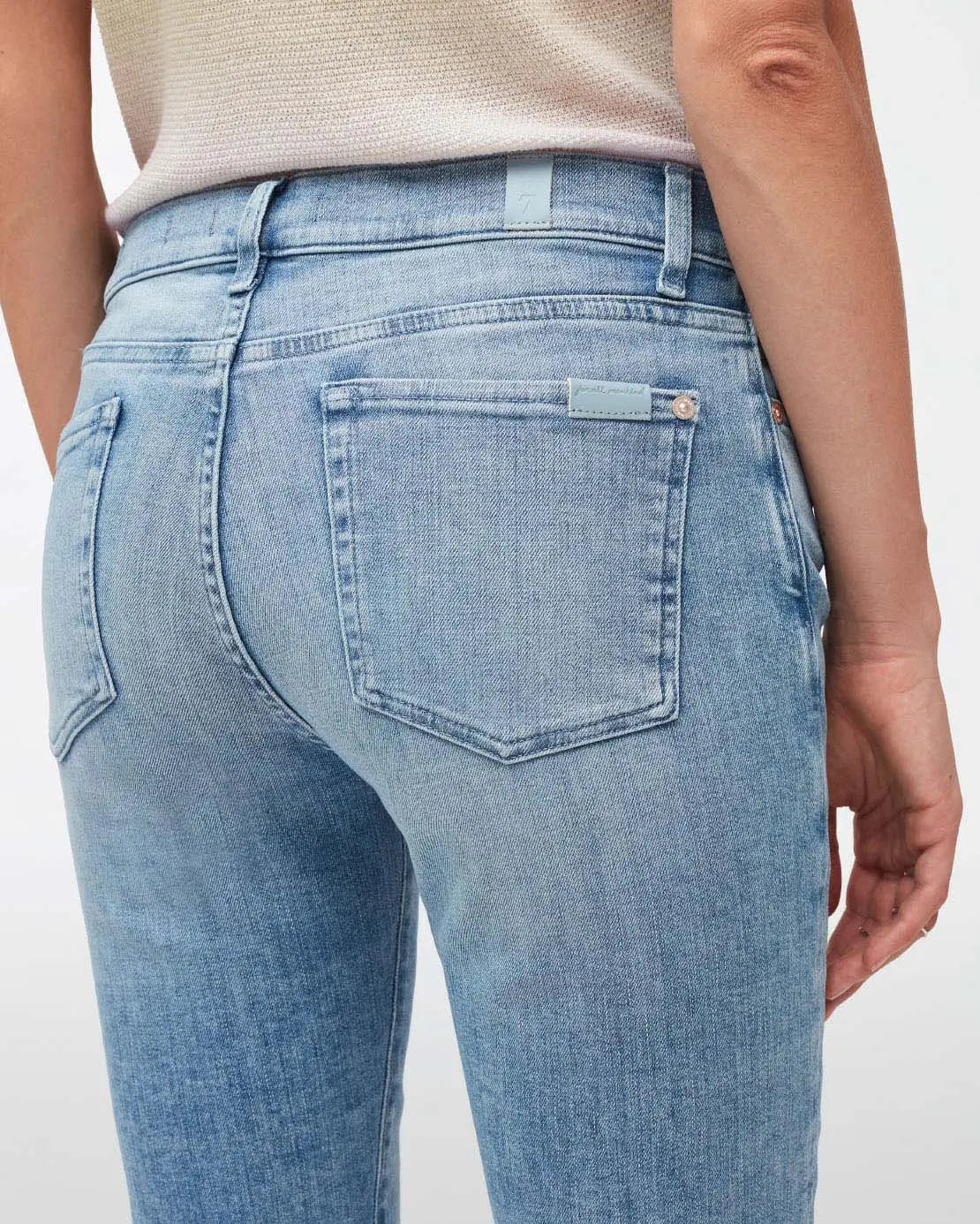 Light Blue Relaxed Skinny Slim Illusion Blissful - BEVAVA