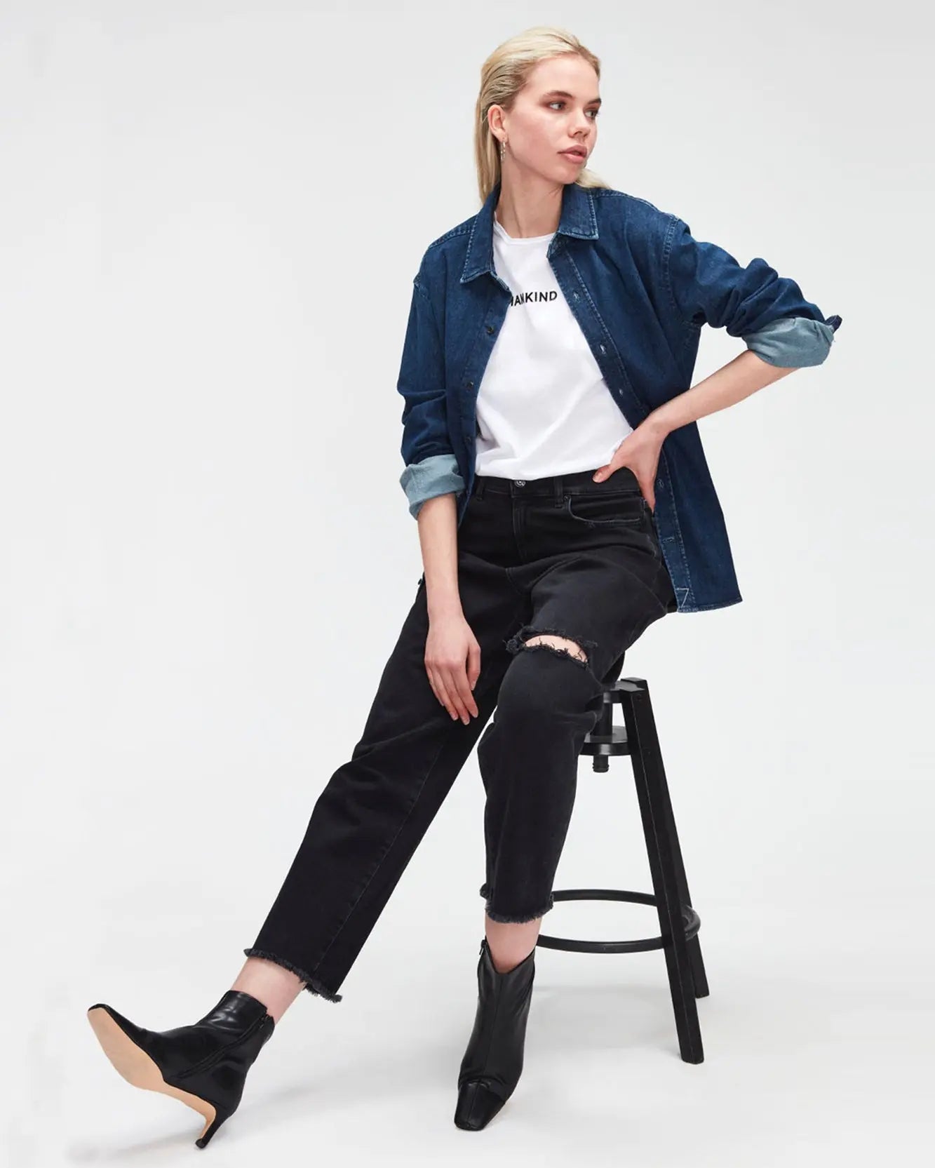 Black Dylan Fearless Distressed - BEVAVA