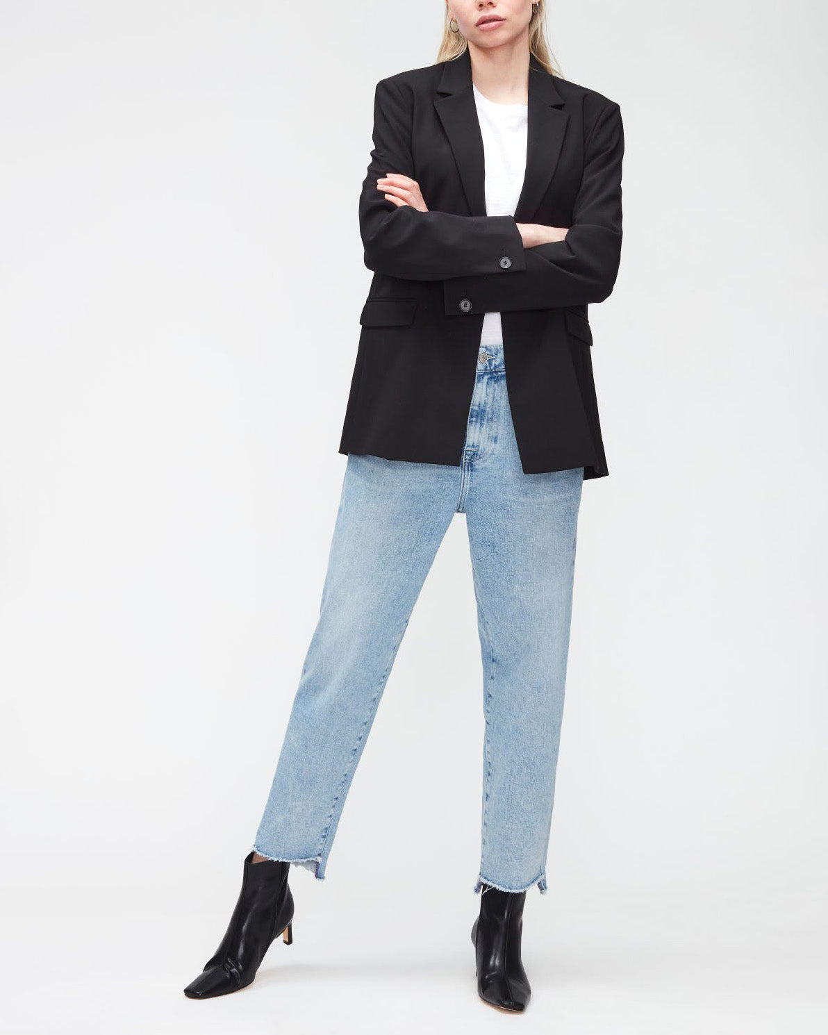 Light Blue Dylan Looker With High Low Hem 7 For All Mankind