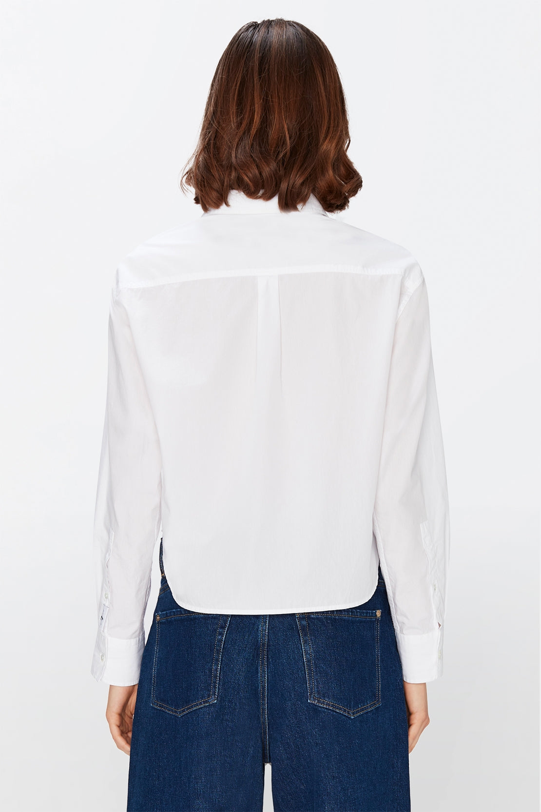 Cropped Shirt Popeline Optic 7 For All Mankind