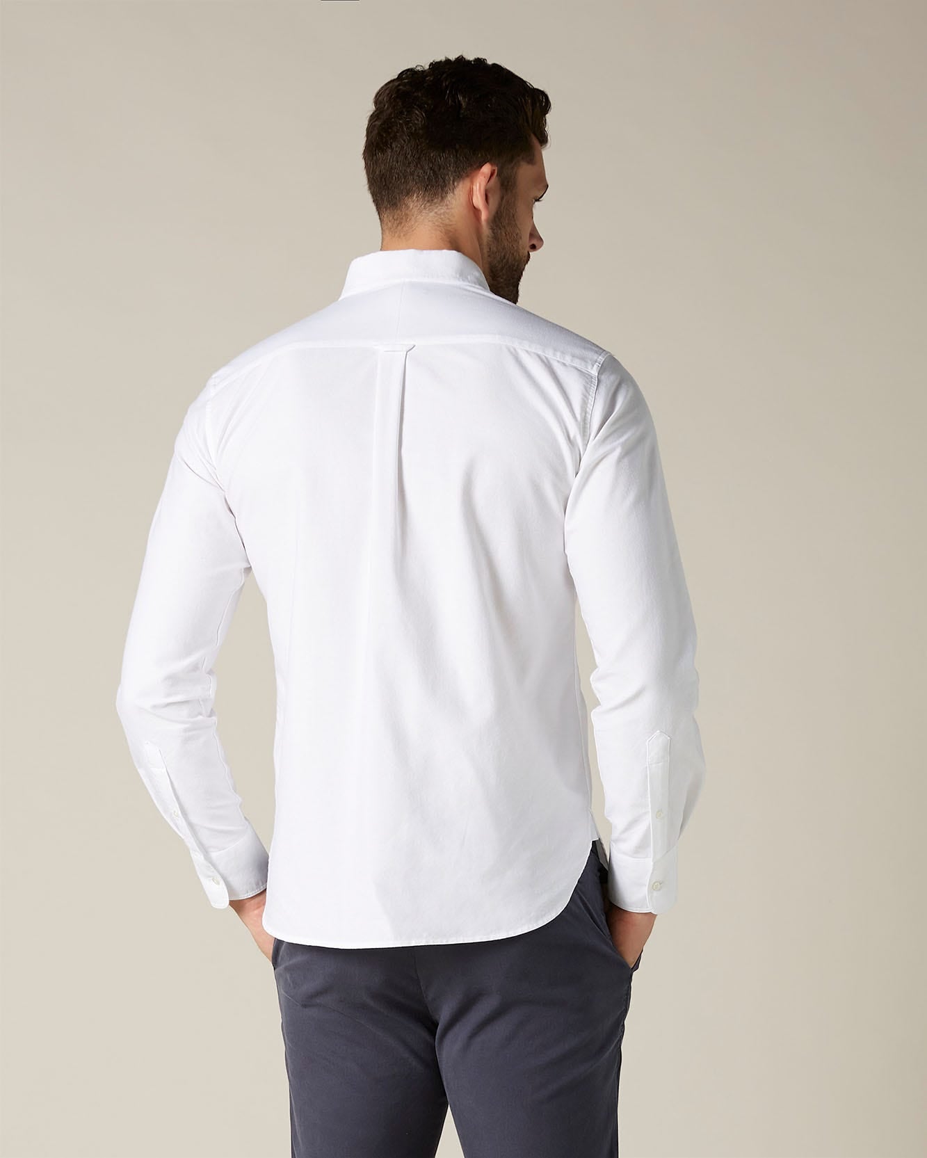 White Button Down Shirt Oxford White 7 For All Mankind