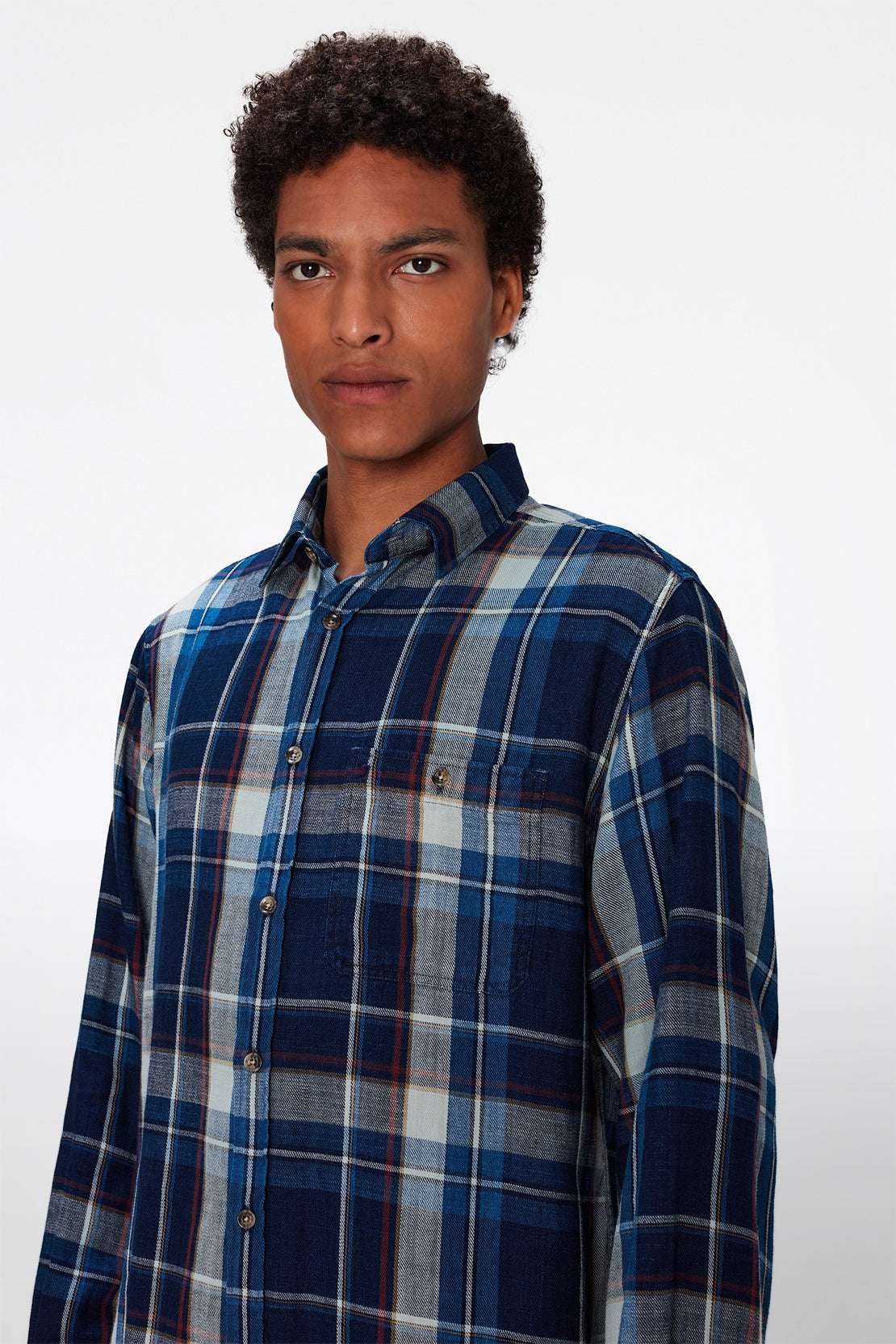 One Pocket Shirt Cotton True Indigo 7 For All Mankind