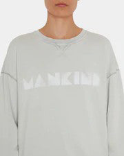 Light Grey Mankind Sweat Cotton With Printed Logo Peony 7 For All Mankind