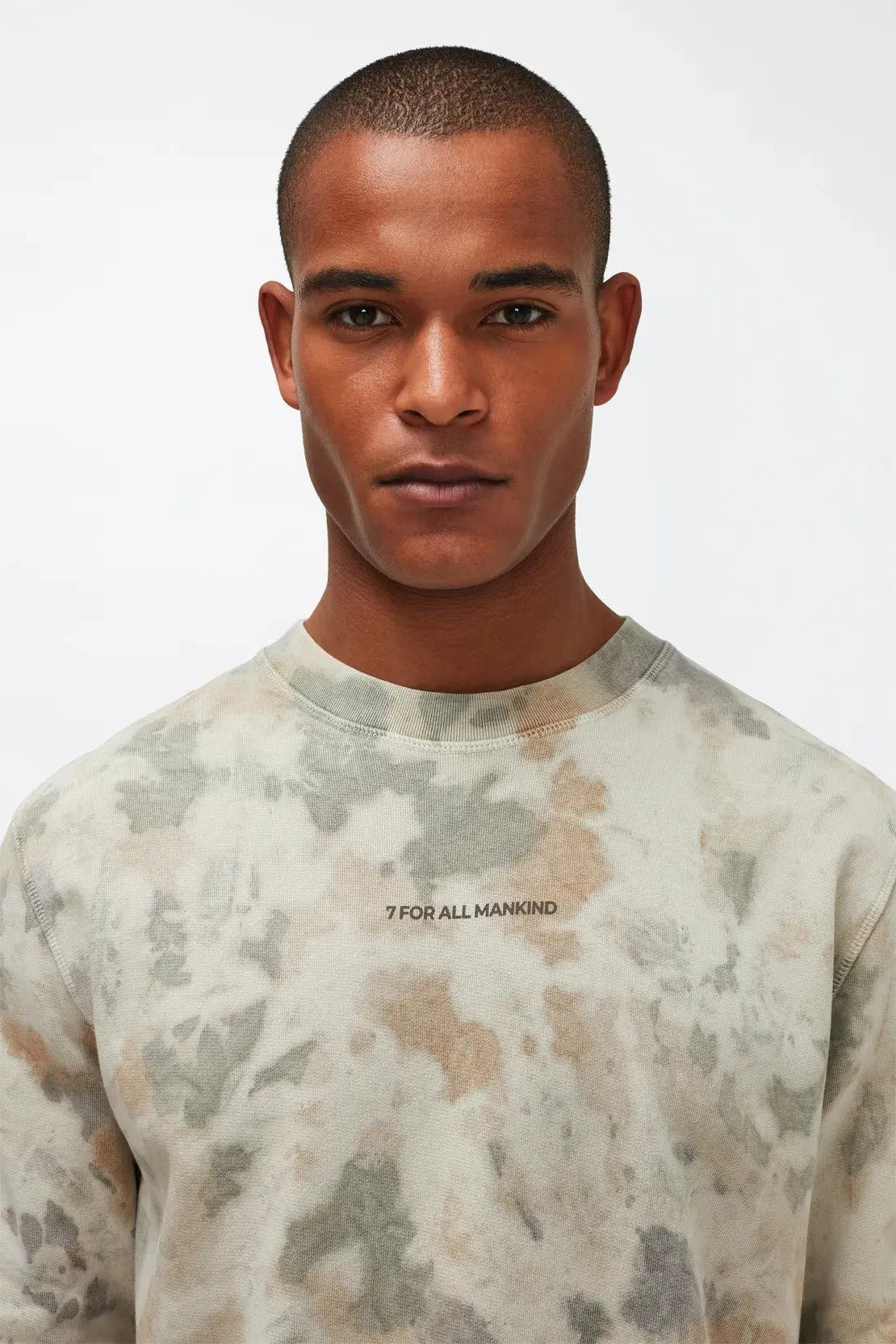 Sweatshirt Mineral Dye Camo Multicolour - BEVAVA