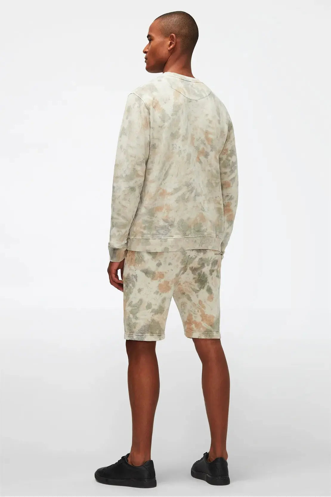 Sweatshirt Mineral Dye Camo Multicolour - BEVAVA