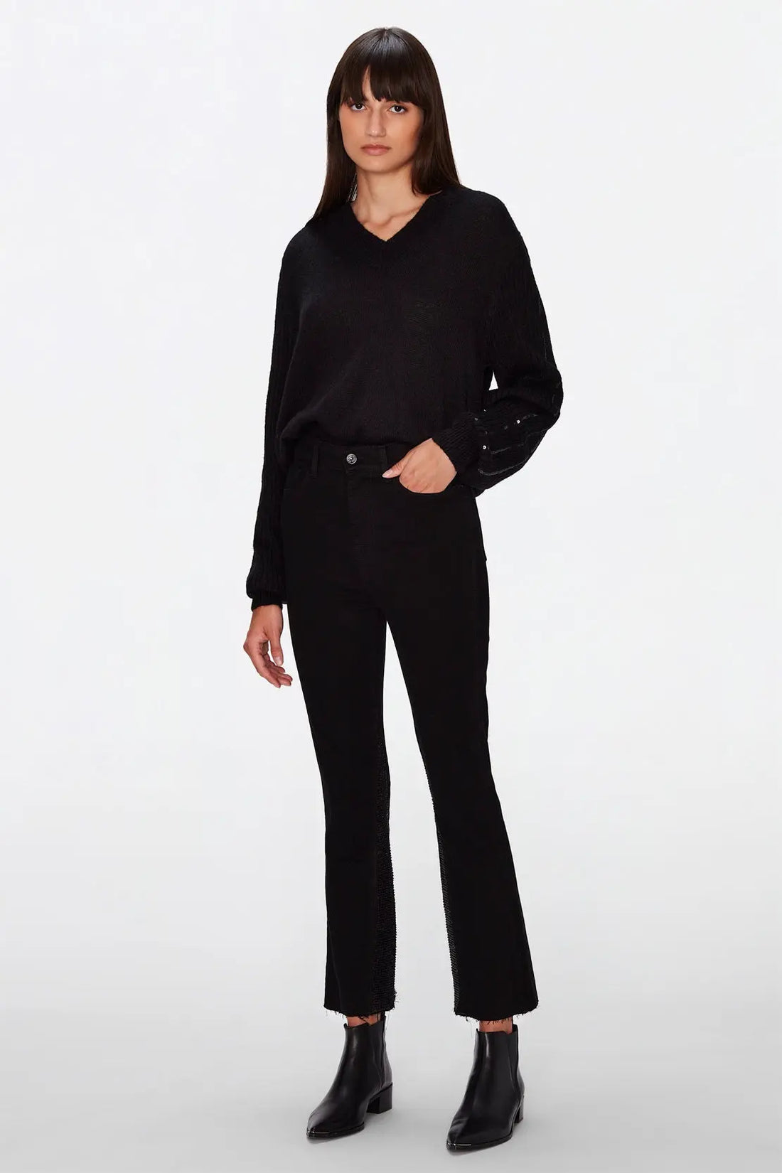 Hw Slim Kick Diva With Inserted Sequins - BEVAVA