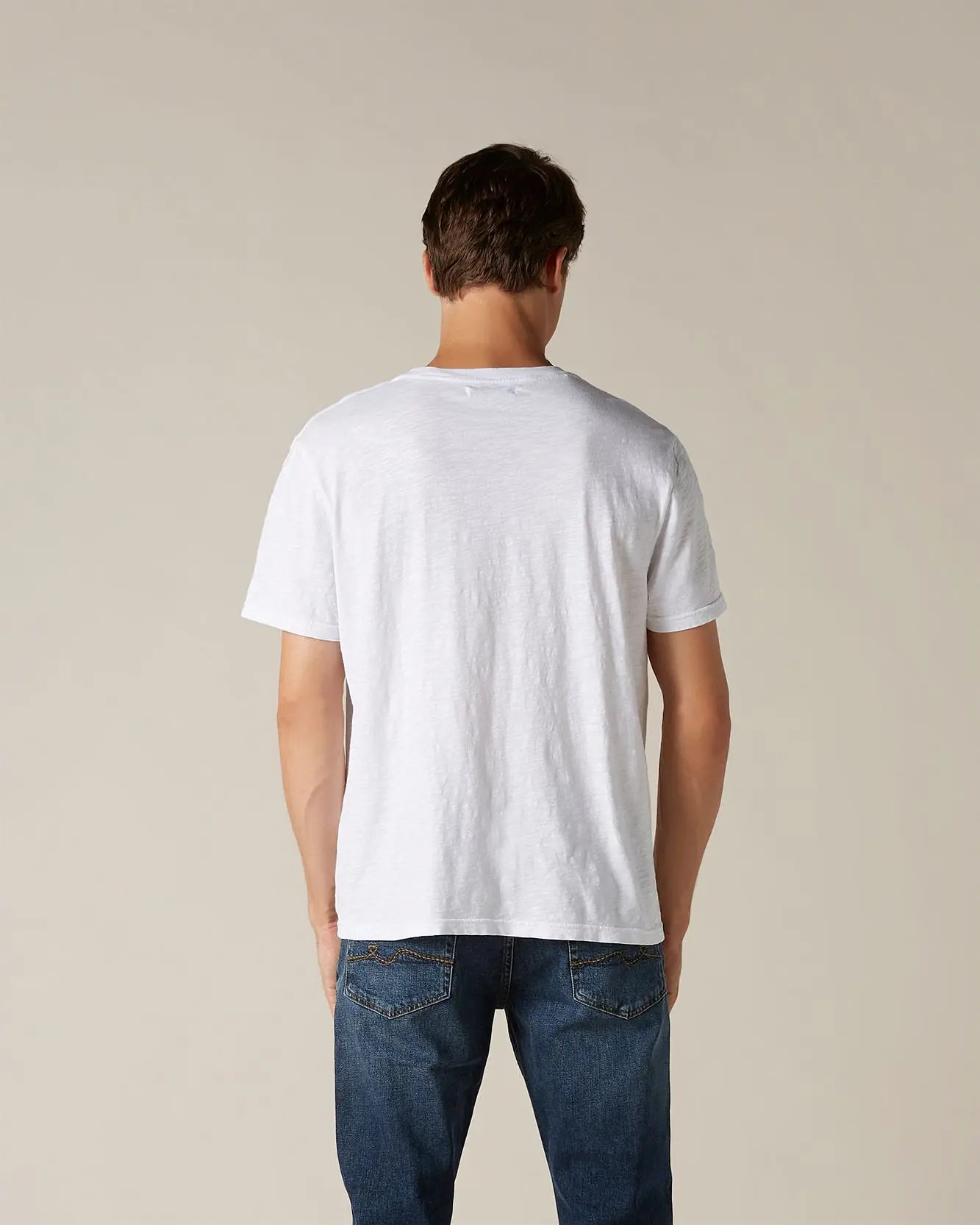 White T-SHIRT Slub White - BEVAVA