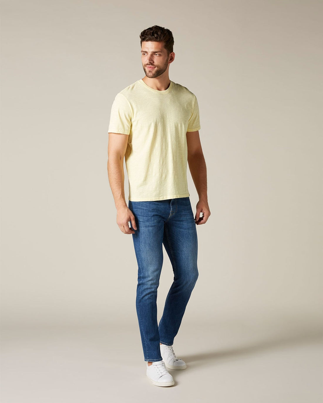 Yellow T-SHIRT Slub Yellow 7 For All Mankind