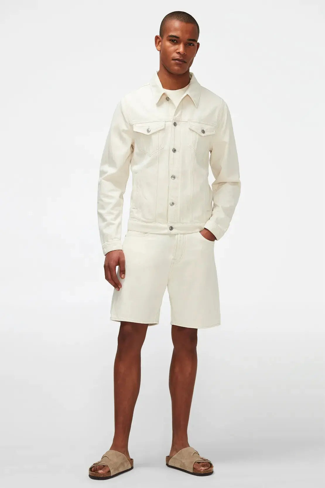 White Denim Jacket - BEVAVA